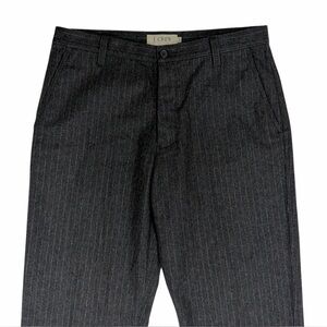 Vintage J Crew Wool Trouser Pants Mens 32x32 Grey Pinstripe Oarsman Preppy 90s